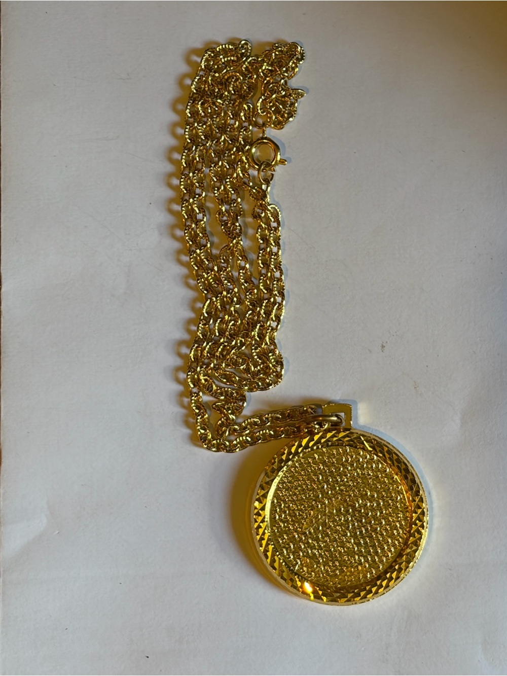 9.50+ Grams Solid 18-22k Bright Gold Chain Necklace {Without Gold Plated Pendant